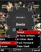 и другие покерные сайты сети Ongame) уже несколько лет предлагают игру в покер на мобильных телефонах