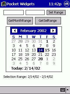 MonthCal Control