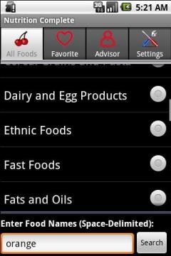 Nutrition Complete for Android