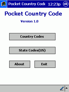 Pocket Country Codes