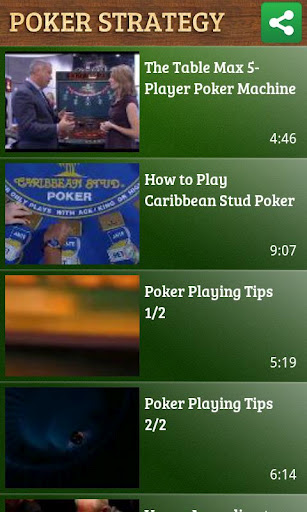We recommend the following video poker strategy