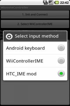 On android wiimote use How to