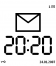 Large clock screensaver