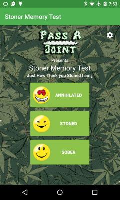 Stoner Memory Test: Weed Brain