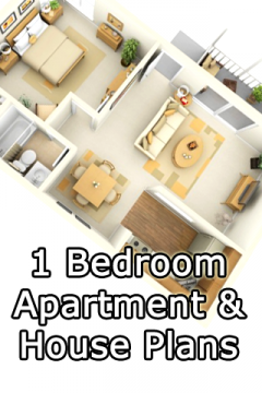 1 Bedroom Apartment/House Plans