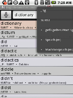 BEIKS German-English-German Dictionary for Android