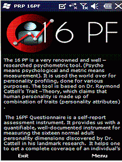 PRP 16 PF - Personality Profiling
