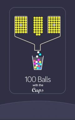 100 balls with the cups