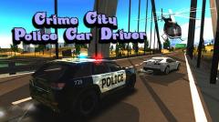 Crime city police car driver