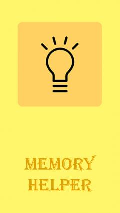 Memory helper: To do list notepad