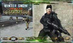 Winter snow war commando. Navy seal sniper: Winter war