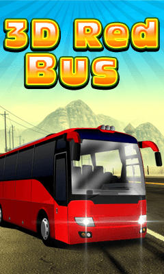 3D Red Bus