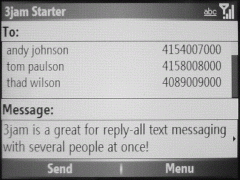 3jam Reply-All Text Messaging for Palm OS