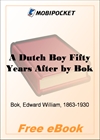 A Dutch Boy Fifty Years After for MobiPocket Reader