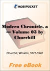 A Modern Chronicle - Volume 03 for MobiPocket Reader