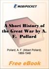 A Short History of the Great War for MobiPocket Reader