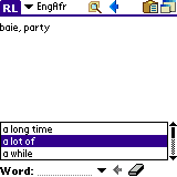 AW English-Afrikaans Dictionary (Palm OS)