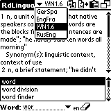 AW Latin-Russian Dictionary (Palm OS)