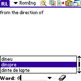 AW Romanian-English Dictionary (Palm OS)