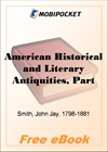 American Historical and Literary Antiquities, Part 18. Second Series for MobiPocket Reader
