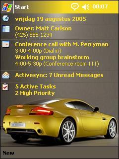 Aston Martin Vantage V8 OVR Theme for Pocket PC