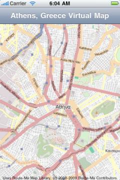 Athens, Greece Virtual Map