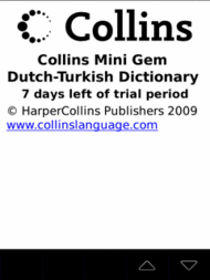 Audio Collins Mini Gem Dutch-Turkish & Turkish-Dutch Dictionary (BlackBerry)