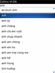 Audio Collins Mini Gem Vietnamese-Danish & Danish-Vietnamese Dictionary (BlackBerry)