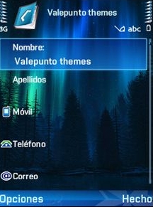 Aurora Azul V2 QVGA Theme