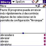 BEIKS Spanish Synonyms Dictionary for Palm OS