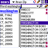 BEIKS US ZIP by Town Reference for Palm OS