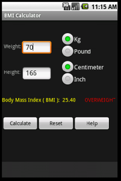 BMI Calculator (Android)