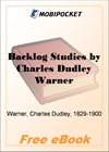 Backlog Studies for MobiPocket Reader