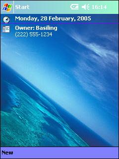 Basiling sea Theme for Pocket PC