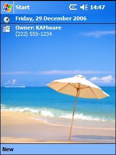 Beach Holiday AMF Theme for Pocket PC