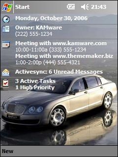 Bentley Flying Spur ph Theme for Pocket PC