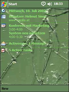 Broken PDA Animated Theme for Pocket PC