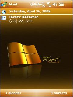 Brushed Gold XP Theme for Pocket PC