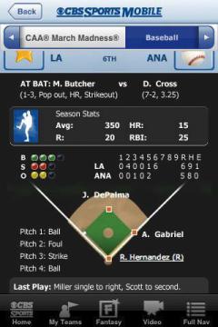 CBS Sports for iPhone