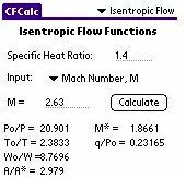 CFCalc Compressible Flow Calculator