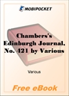 Chambers's Edinburgh Journal, No. 421 Volume 17, New Series, January 24, 1852 for MobiPocket Reader