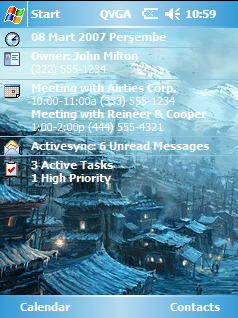 Chinese Winter SPH Theme for Pocket PC