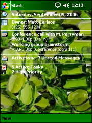 Chrome Diopside Theme for Pocket PC