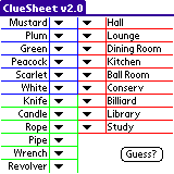 Clue Sheet