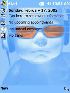 Cool Baby Blue Theme for Pocket PC
