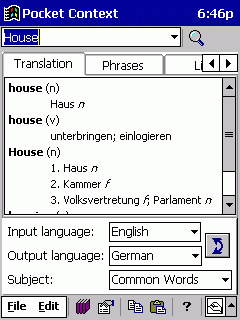 Pocket Context English/German, Pocket PC, MIPS
