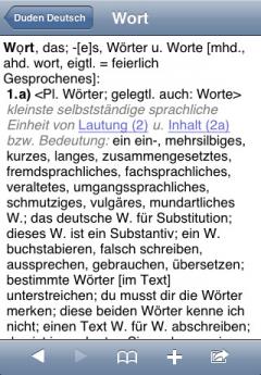 DUDEN German Universal Dictionary (iPhone/iPad)