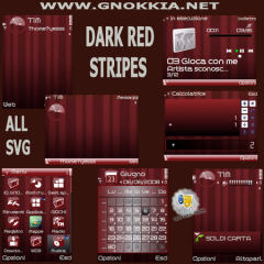 Dark Red Stripes Theme