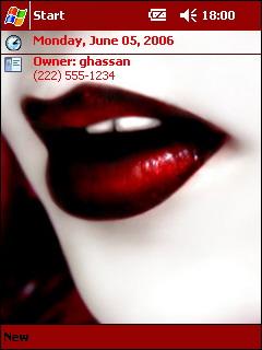 Dark lip gh Theme for Pocket PC