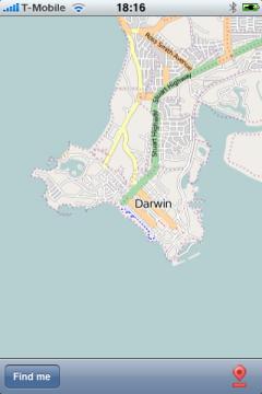 Darwin Street Map